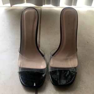 Pretty Little thing Mule Black heel